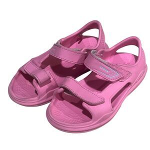 Crocs Swiftwater Sandals adjustable straps Electric Pink 10C